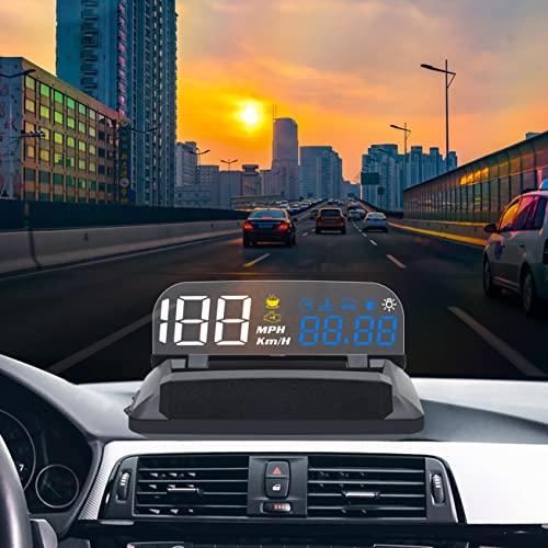 Car Hud Head Up Display Speedometer Odometer OBD2 HD 3D Reflection Multi