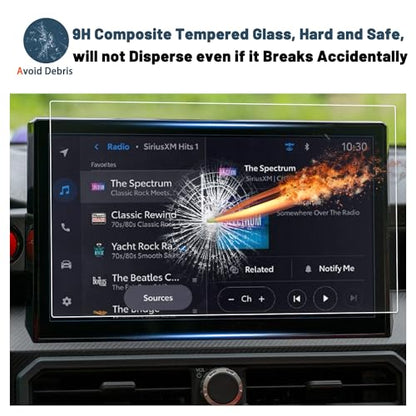 Screen Protector for Toyota Tacoma 14" Radio Touchscreen 9HD Tempered Glass Compatible with 2024 2025 2026 Toyota Tacoma SR
