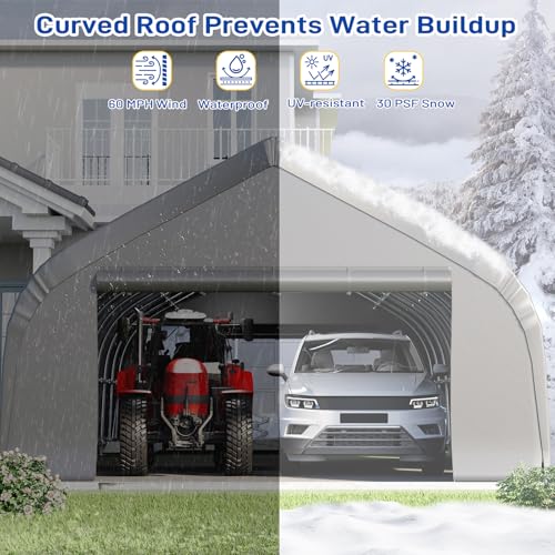 20x40 FT Reinforced Heavy Duty Carport