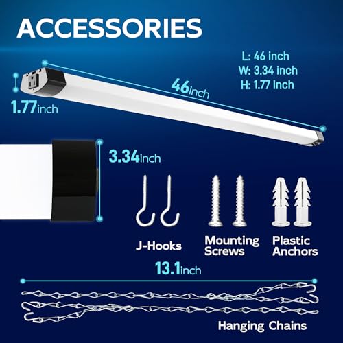 4FT 70W LED Shop Light Linkable (2 Count)