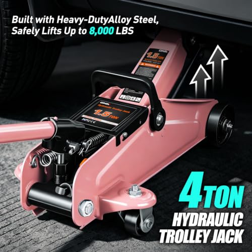 1.5 Ton Car Floor Jack Low Profile Hydraulic Trolley Service
