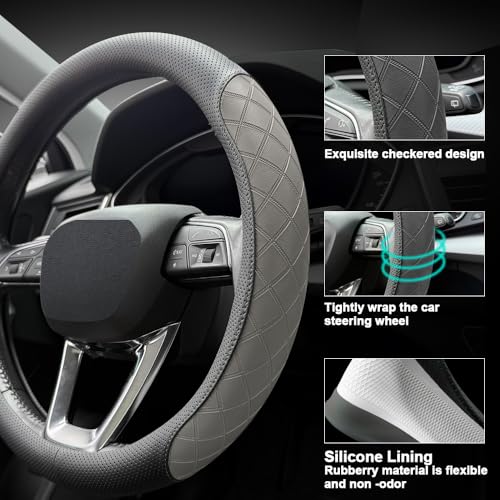 Nappa Leather Steering Wheel Cover