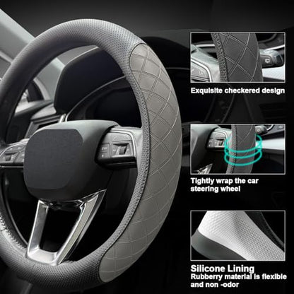 Nappa Leather Steering Wheel Cover