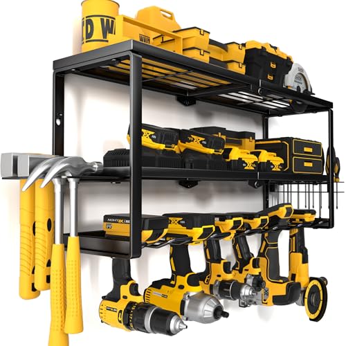 Heavy Duty Power Tool Organizer Wall Mount