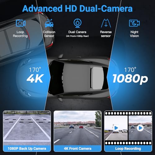W703 7" for Apple CarPlay & Android Auto Dual Cam