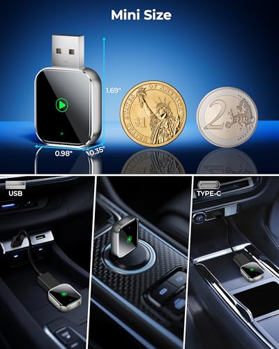 Mini CarPlay Wireless Adapter for Apple iPhone