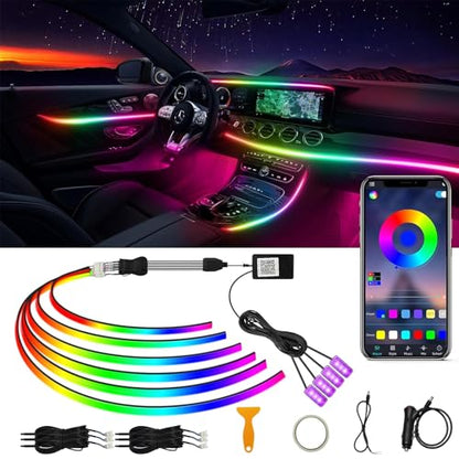 Acrylic Interior Car LED Strip Light RGB Dreamcolor 10 in1 with Wireless APP