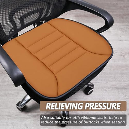 Car Seat Cushion Pad 1.2" Thick Comfort Seat Protector for Car Driver Seat Office Chair Home Use Memory Foam Seat Cushion with Non Slip Bottom