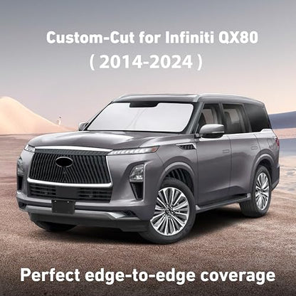 Windshield Sunshade Compatible for Infiniti QX80 2014