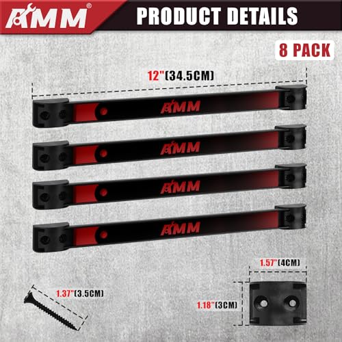 8PCS Magnetic Tool Holder Strip (8 Count)