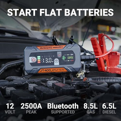 JT400 2500A Portable Jump Starter with 100