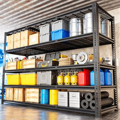 60" W Garage Shelving 5 Tier Heavy Duty Storage Shelves 3030LBS