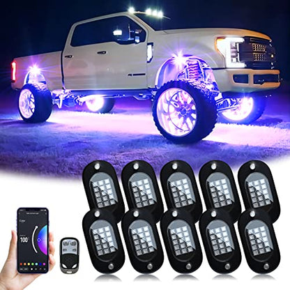 RGB LED Rock Light (10 Count)