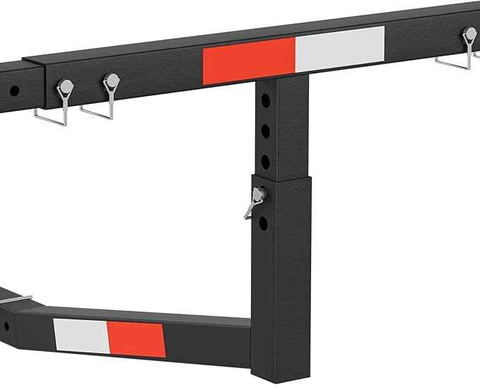 Truck Bed Extender Hitch Mount, 2 in 1 Design Foldable Kayak Hitch Extender, 800 lbs Load Capacity Tailgate Hitch Extendsion for Pickup Trucks & SUVs for Kayak Ladder, Canoe, Pipes, Lumber Rack