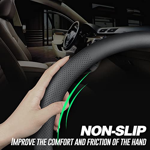 Nappa Premium Leather car Steering Wheel Cover