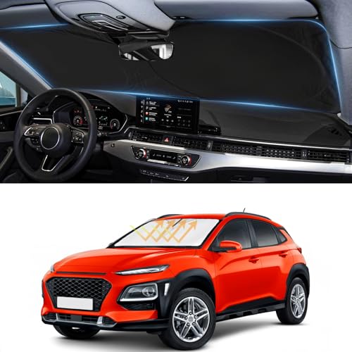 for Kona 2025 Windshield Sun Shades Sunshade Window for Hyundai Kona 2017