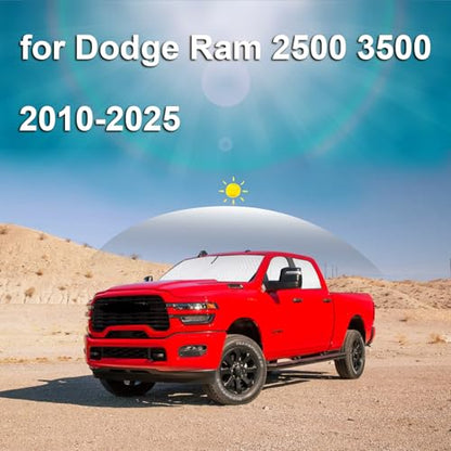 6pcs Thicken Sun Shades for Dodge Ram 2500 3500 Accessories 2010