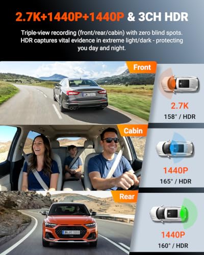 N4S 3 Channel Dash Cam