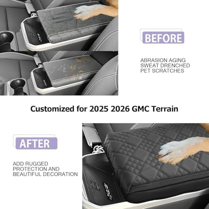 2025 2026 Terrain Center Console Cover Compatible with 2025 2026 GMC Terrain Accessories 2025 Terrain GMC Armrest Cover Center Console Pad Armrest Console Cover
