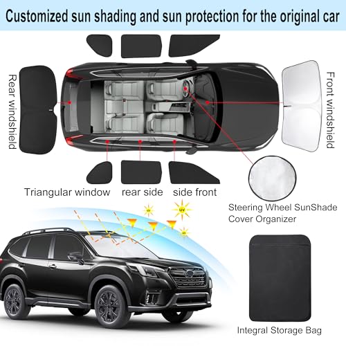 Window Shades for Subaru Forester 2019 (8 Count)