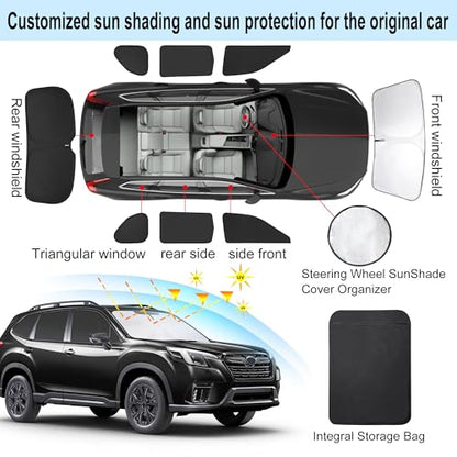 Window Shades for Subaru Forester 2019 (8 Count)