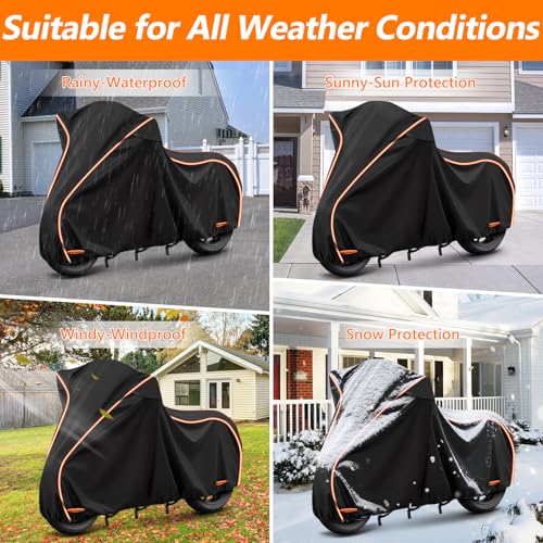 420D & Cotton Lining Waterproof Motorcycle Cover for Honda Africa Twin