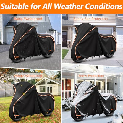 420D & Cotton Lining Waterproof Motorcycle Cover for Honda Africa Twin