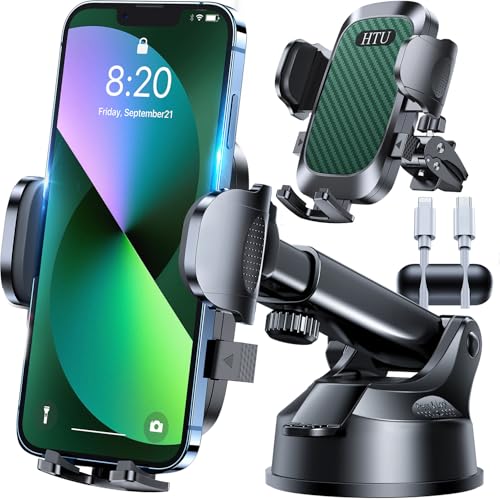 Car Phone Holder【2026 Upgraded 100+LBS Suction & Safety Cert】 Cell Phone Car Mount for Truck Heavy Duty Phone Holder for Dashboard