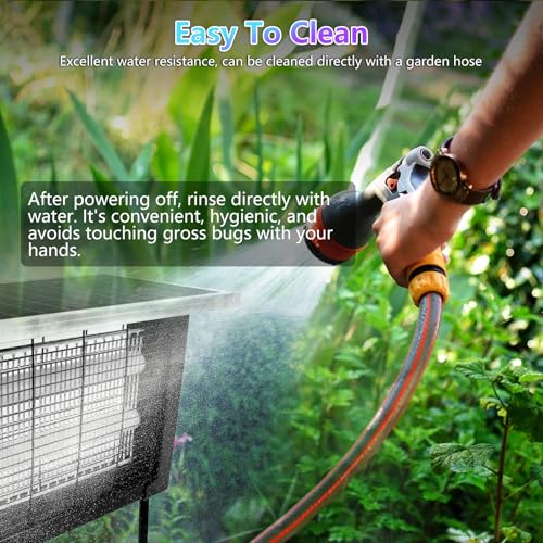 Powerful Solar Bug Zapper for 2000 sq.ft with 13FT Extension Cord