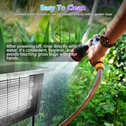 Powerful Solar Bug Zapper for 2000 sq.ft with 13FT Extension Cord
