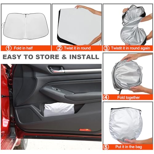 Foldable Front Windshield Sunshade fit for Nissan Altima 2019