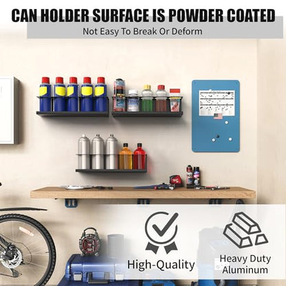 4 Pack Wall Mounted Spray Bottle Holder (4 Count)