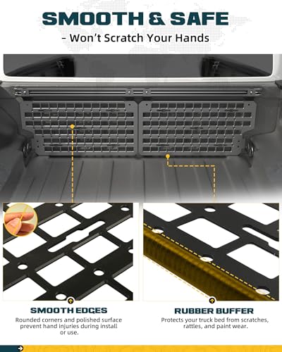 5ft Short Truck Bed Side MOLLE Panel Fit for Jeep Gladiator JT