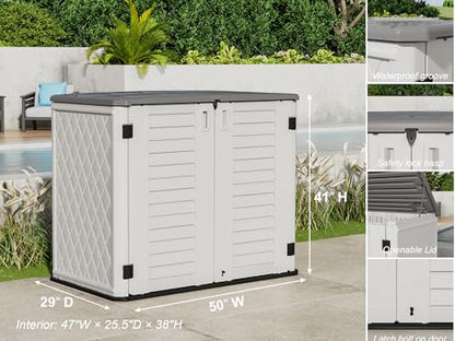 4x2.5 FT Outdoor Storage Shed