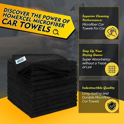 Microfiber Cleaning Cloths 12 Pack (12 Count)