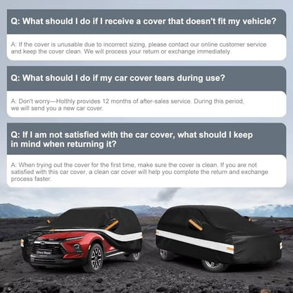 10 Layers SUV Car Cover Custom Fit for Chevrolet Chevy Blazer