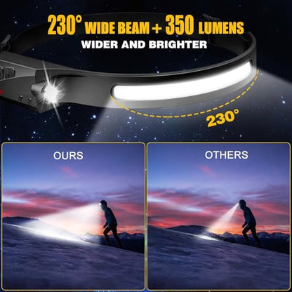 Headlamp Rechargeable 3PCS (3 Count)