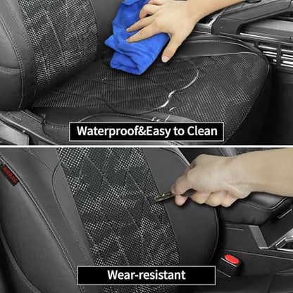 Tacoma Leather Car Seat Covers Custom Fit for Toyota Tacoma 2012 2013 2014 2015