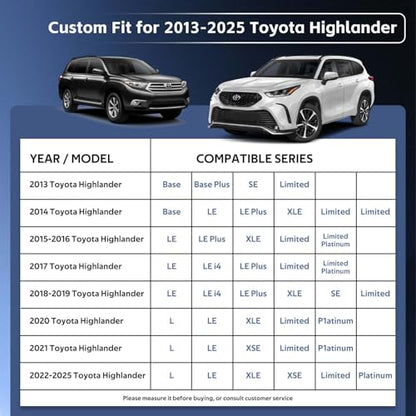 10 Layers SUV Car Cover Custom Fit for Toyota Highlander