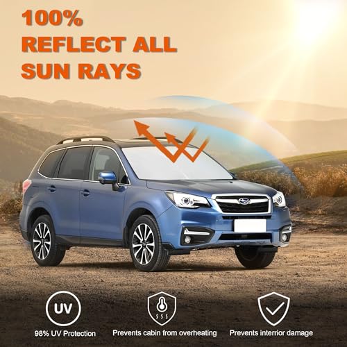 Foldable Front Windshield Sunshade fit for Subaru Forester 2015