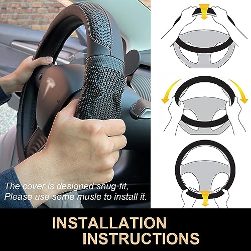 Great Grip Steering Wheel Cover for Tesla Model Y