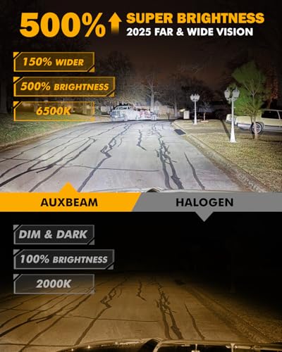 Q25 Series H4 9003 Fog Lights H4 Powersports Lights 20000LM (2 Count)