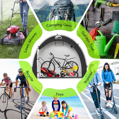 Outdoor Waterproof Bike Storage Tent Shed for 2