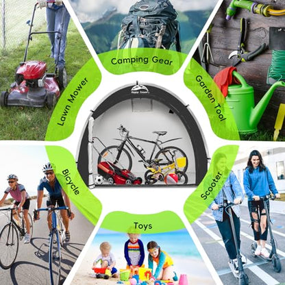 Outdoor Waterproof Bike Storage Tent Shed for 2