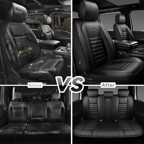 Nappa Leather Car Seat Covers Full Set