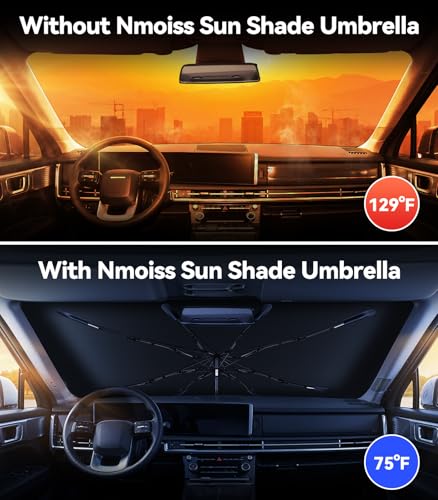 Windshield Sun Shade Umbrella [Vinyl Coating Heat Shield] Fit for 2013