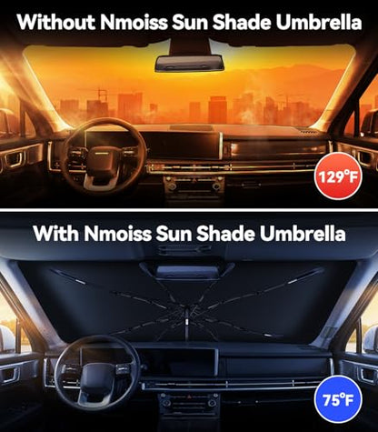 Windshield Sun Shade Umbrella [Vinyl Coating Heat Shield] Fit for 2013