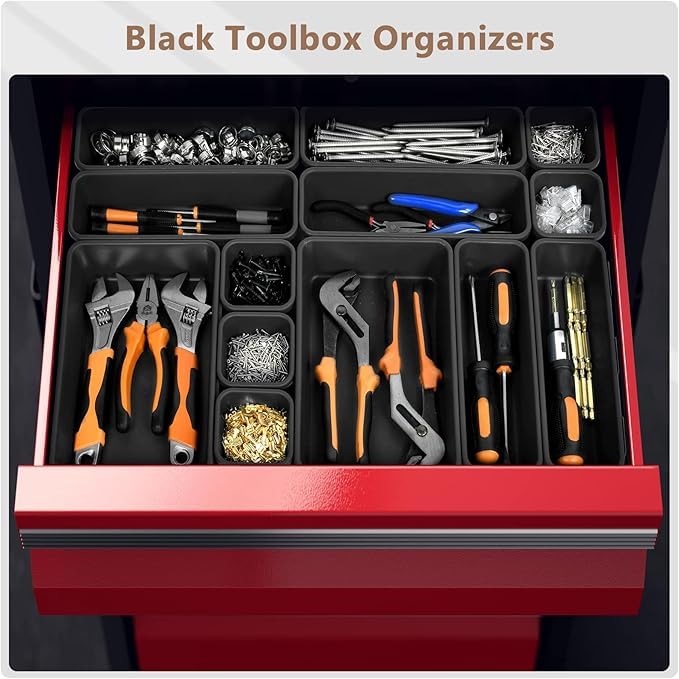 X Large Size【5 Pcs】 Tool Box Organizer Tray Divider【Single Size】 Desk Drawer Organizer Bin (5 Count)