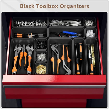 X Large Size【5 Pcs】 Tool Box Organizer Tray Divider【Single Size】 Desk Drawer Organizer Bin (5 Count)