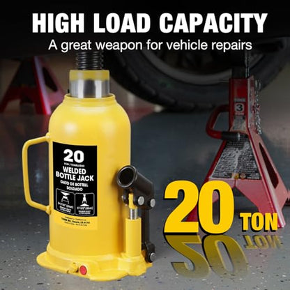 20 Ton Bottle Jack All Welded Hydraulic Jack with 2